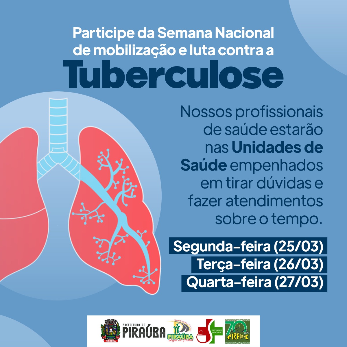 SEMANA NACIONAL DE LUTA CONTRA A TUBERCULOSE